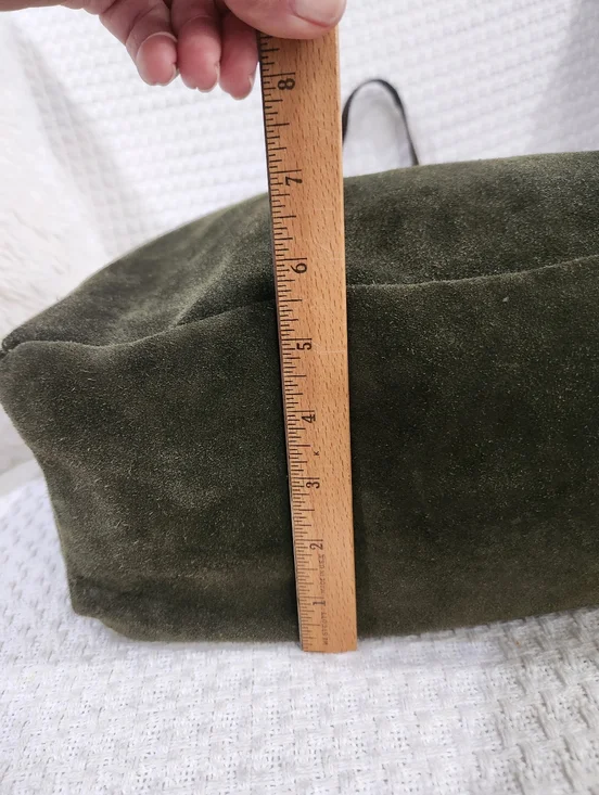Suede Tote Bag, Hobo Bag, Shoulder Bag, Gorgeous Color. - Picture 4 of 11